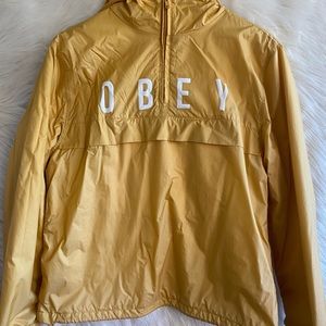 Obey Mellow Anyway Anorak Coach Jacket Size Medium